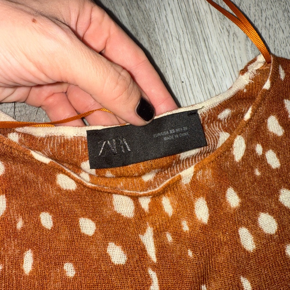 Zara Animsl-Print Long Sleeve Top - Picture 5 of 5
